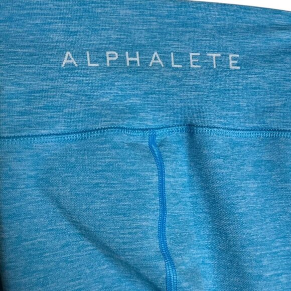 Alphalete Women's S‎ Revival R6 Leggings Cayman Blue Activewear Athleisure - Picture 4 of 9